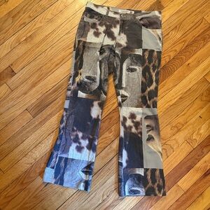 Vintage Lever’s abstract and animal print jeans